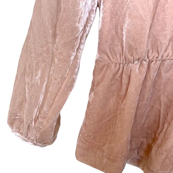 J. Crew Velour Wrap Front Peplum Blouse - Picture 12 of 16